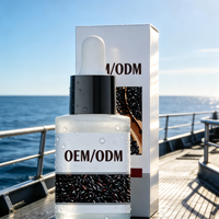Sérum Exfoliant Visage au Riz Noir OEM Éclaircissant Lissant Hydratant Usine de Source Personnalisée