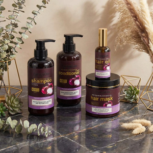 Kit <span class=keywords><strong>de</strong></span> soin capillaire bio à l'huile <span class=keywords><strong>de</strong></span> Batana - Arrête la chute des cheveux, répare les <span class=keywords><strong>pointes</strong></span> fourchues, élimine les pellicules et dompte les frisottis pour des cheveux lisses - Product Image 1