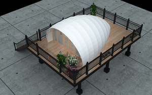 ที่พักหรูกลางแจ้งที่สวยงามรังไหมแกลมปิ้งโรงแรมแคมป์ปิ้งเต็นท์ซาฟารีสำหรับรีสอร์ท - Product Image 3