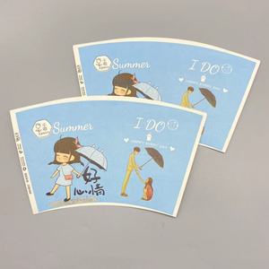 พัดกระดาษแบบใช้แล้วทิ้งชนิด PE เดี่ยวและ PE คู่แบบกำหนดเองได้ - Product Image 2