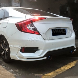 ลิ้นกันชนหน้า สเกิร์ตข้าง สปอยเลอร์ กันชนหลัง ดิฟฟิวเซอร์ สำหรับ Honda Civic 2016 รุ่นที่ 10 ชุดแต่งรถยนต์ อุปกรณ์ตกแต่งรถยนต์ - Product Image 2