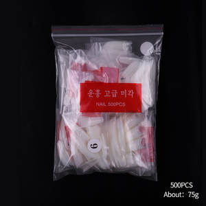 Exclusivas Puntas de <span class=keywords><strong>Uñas</strong></span> Francesas en Forma de T, Media Cobertura, Transparentes, Naturales, Ultrafinas, Sin Costuras, Bolsa de 500 Piezas - Product Image 5