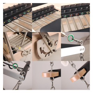 Reformer de Pilates Plegable Popular de Madera de Arce - Equipo de Estudio Multifuncional Duradero con <span class=keywords><strong>Beneficios</strong></span> para la Salud - Product Image 5