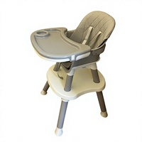 Table et chaise multifonctions pour bébé en plastique PP, hauteur réglable