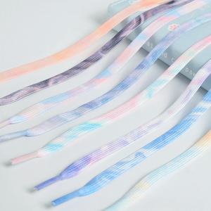 Cordones de zapatos con estampado personalizado y creativo OLIAN, zapatillas AF <span class=keywords><strong>Air</strong></span>-<span class=keywords><strong>Force</strong></span> <span class=keywords><strong>One</strong></span>, cordones planos de lona personalizados de poliéster con tinte anudado - Product Image 4