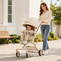 Poussette légère et pliable à dossier inclinable pour bébés et tout-petits de 0 à 3 ans – Idéale pour la promenade