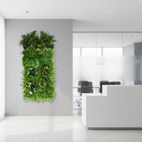 Panneau mural en rouleau de gazon artificiel en plastique écologique anti-UV, plantes vertes suspendues pour la décoration intérieure, mariage, Halloween