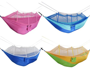 <span class=keywords><strong>Hamac</strong></span> <span class=keywords><strong>parachute</strong></span> 2 places <span class=keywords><strong>en</strong></span> nylon léger OEM ODM <span class=keywords><strong>avec</strong></span> <span class=keywords><strong>moustiquaire</strong></span> <span class=keywords><strong>en</strong></span> <span class=keywords><strong>toile</strong></span> <span class=keywords><strong>de</strong></span> coton pour le camping <span class=keywords><strong>en</strong></span> plein air, le voyage et la randonnée - Product Image 3