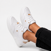 Chaussures décontractées en PU pour femmes, baskets confortables et respirantes pour le bureau et le quotidien