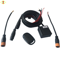12V LED Lampu Tambahan Remote Control Wiring Harness Isolasi PVC 140W (2 Lampu) PT1.0 / Modifikasi Lampu Depan Mobil