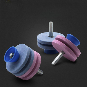 Outil de jardin, affûteur de lame de tondeuse à gazon à double couche, pierre à aiguiser, tête de meulage industrielle résistante à l'usure - Product Image 2