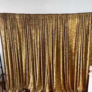 Cortina de Veludo Dourado Profissional de Alta Qualidade para Fotografia 5ft X 20ft para Eventos e Festas - Product Image 1