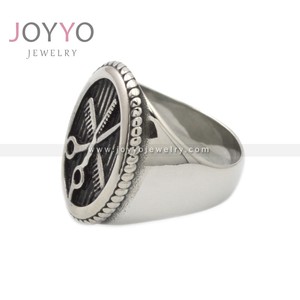 Anillo de Sello Único <span class=keywords><strong>para</strong></span> Estilistas, Anillo de Acero Inoxidable con Peine y Tijeras <span class=keywords><strong>para</strong></span> Hombres y Mujeres, Anillos Punk <span class=keywords><strong>para</strong></span> Motociclistas, Joyería, el Mejor <span class=keywords><strong>Regalo</strong></span> <span class=keywords><strong>para</strong></span> un <span class=keywords><strong>Amigo</strong></span> - Product Image 3