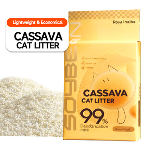 Lettiera per Gatti in Sabbia di Mais e Manioca, Facile da Raccogliere, Senza Polvere - Product Image 1