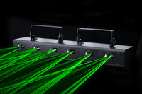 Alta potencia 6eye 2W RGB animación láser DMX Barra de haz láser iluminación de escenario software láser 3D con control beyong