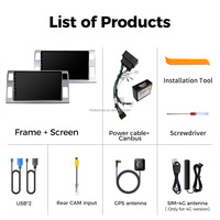 Autoradio 1280*720 IPS Car-play 8 cœurs 1.6Ghz Android 13 4G LTE Navigateur pour TOYOTA PREVIA 3 XR50 ESTIMA 2006-2019