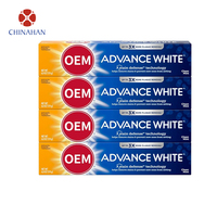 Dentifrice régulier OEM en gros, blanchissant avancé, anti-taches, nettoyage en profondeur, élimination de la plaque dentaire, menthe fraîche, anti-caries, pour dents sensibles