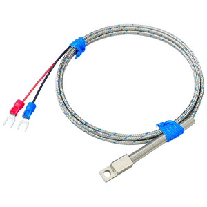 เทอร์โมคัปเปิลแบบ K-type สำหรับวัดอุณหภูมิพื้นผิว พร้อมหัววัดแบบมีรูกลมสำหรับติดตั้ง ทนอุณหภูมิสูง - Product Image 1