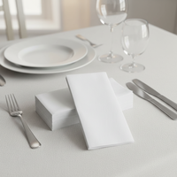 Serviette de table Airlaid 40x40cm en forme de sac