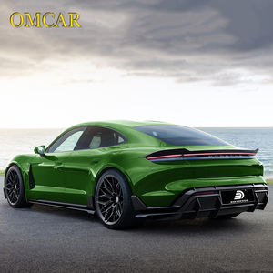 Kit carrosserie BSKT pour porsche taycan berline fibre de carbone sèche lèvre rideau d'air jupe latérale diffuseur <span class=keywords><strong>becquet</strong></span> 9J1 2019-2024 - Product Image 3