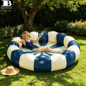 <span class=keywords><strong>Piscine</strong></span> gonflable durable, ronde, en PVC, grande <span class=keywords><strong>piscine</strong></span> gonflable pour enfants, adultes et familles, jeux aquatiques - Product Image 1