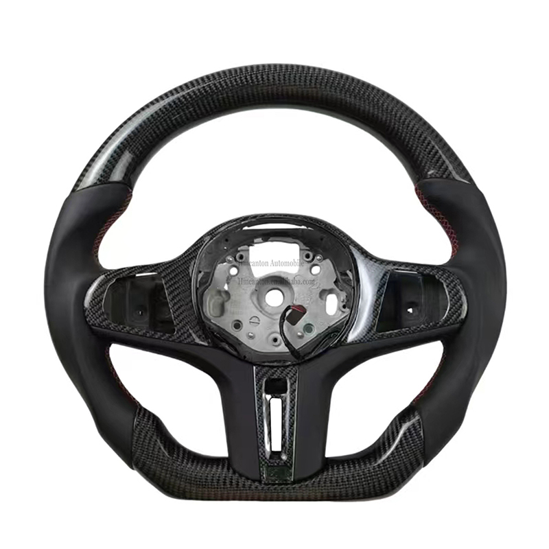 คาร์บอนไฟเบอร์+หนัง+ขอบ+เย็บสีดำ