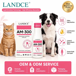 Landce L-Lisina per Gatti Liquido Orale Beta Glucano Virus Herpes Felino Occhi e Respirazione Fornitore OEM ODM Liquido per la Cura della Salute degli Animali Domestici - Product Image 1