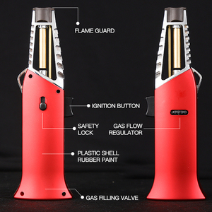 Gf-928A Kitchen Smoking Metal Lighter Windproof Ray Gun Gas Jet <strong>Butane</strong> <strong>Torch</strong> <strong>for</strong> Cigarette - Product Image 2