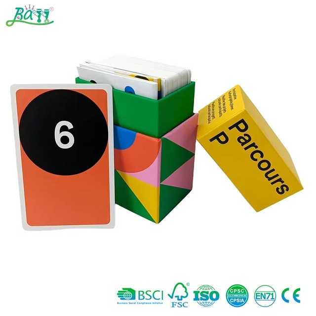 High Quality Custom Number Game Cards with Durable Box and Core Paper Variants for Math Learning and Interactive Play Activities
