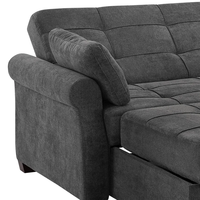 Sofá Cama Seccional Plegable de 2 Plazas de Gran Venta con Almacenamiento, Futón Moderno Extraíble Personalizable