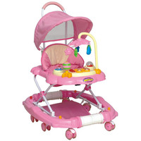 2 In 1 Goyang Baby Walker dengan Kanopi dan Push Bar