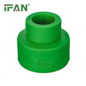 IFAN Green Color PN25 25*20-110*90MM Welding Connection Sockets Reducing PPR Fittings Reduce Socket