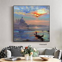 Peinture à l'huile sur toile abstraite moderne, décoration de maison de haute qualité, Art de paysage abstrait