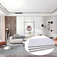 Panneau mural en PVC au design moderne pour salle de bain, étanche, à rainures et languettes, grille de plafond, ignifuge, anti-moisissure, revêtement intérieur