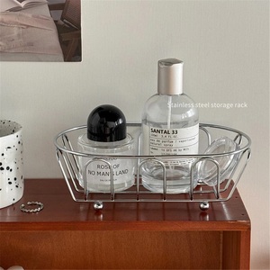 Panier de rangement multi-niveaux en alliage de zinc, non pliable, de luxe léger, pour vaisselle et comptoir de salle de bain - Product Image 2