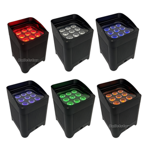 9*18 Wát không thấm nước RGBW UV 6in1 ngoài trời trong nhà đám cưới DMX <span class=keywords><strong>LED</strong></span> DJ tường mệnh uplights pin không dây uplight - Product Image 3