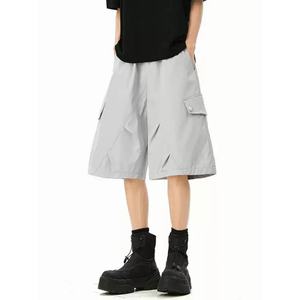 Shorts cargo personnalisés, nouvelle mode estivale, tissu en coton, style décontracté, pantalon court décontracté, bermudas unis, shorts pour hommes - Product Image 2