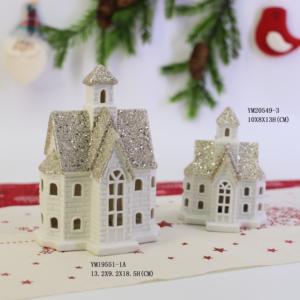 Porcelana moderna iluminada decoración de Casa de Navidad quemador de vela de cerámica Nórdico - Product Image 5