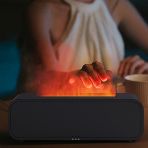 Nuovo tono con musica pickup dinamico del camino diffusore di Aroma di luce diffusore domestico desktop silenzioso camino a fiamma USB umidificatore - Product Image 5