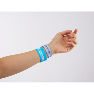 สายรัดข้อมือ AnyWristband สายรัดข้อมือ TYVEK สีสันสดใส ทนทาน แบบเชื่อมต่อ ขนาด 25 มม. (1 นิ้ว) สำหรับใช้ในการเข้าชม - Product Image 1