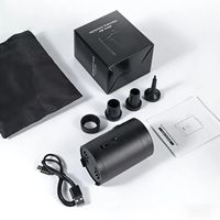 Pompe à air gonflable portable en plastique avec adaptateur de valve, batterie 4000 mAh, écran LED, pression 30-50 PSI, lumières de camping