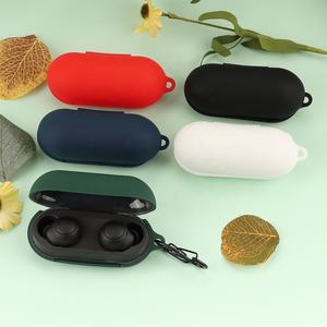 Étui de protection en silicone pour écouteurs Sony <span class=keywords><strong>WF</strong></span>-<span class=keywords><strong>C500</strong></span> TWS pour AirPods avec crochet, étuis pour écouteurs - Product Image 5