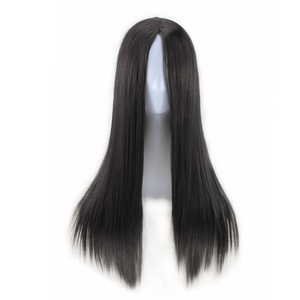 Parrucca Economica all'Ingrosso per Costume di Halloween, Capelli Lunghi 24 Pollici, Frangia Moderna Stampata a Letterpress, in Plastica Senza Colla, Frangia Realistica - Product Image 4
