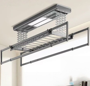 Manufacturer direct sales dual lamp remote control lifting <b>drying</b> disinfection voice controlled intelligent <b>drying</b> <b>rack</b> - Product Image 1
