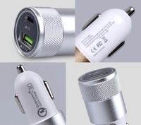Chargeur de téléphone portable original super rapide 36w Qc3.0 Usb Type c 2 en 1 Chargeur rapide Usb 2 ports pour voiture