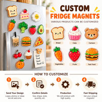 Maßgefertigte Kühlschrankmagnete für Bäckereikuchen Acryl-Dessertmagnete UV-Druck Werbegeschenk Großhandel Hersteller OEM