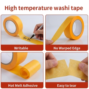 Nastro Adesivo Washi KUAHE 150C per Alte Temperature, Nastro per Pittori in Carta di Riso, Protezione PCB e Verniciatura Automobilistica di Precisione, Monofacciale - Product Image 4