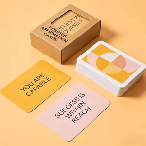 โรงงานผลิตการ์ดคำยืนยันเชิงบวกแบบ OEM ODM พิมพ์บนกระดาษ ขายส่ง การ์ดเกมสำหรับผู้ใหญ่สำหรับงานปาร์ตี้ - Product Image 4