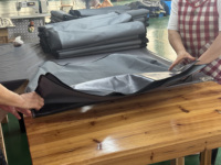 Grand chenil surélevé en tissu Oxford imperméable moderne pour chien, chenil d'intérieur à plancher surélevé pour animaux de compagnie