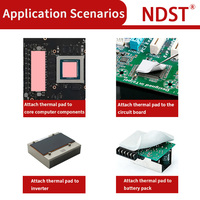 NDST-CP120 Cinta de Silicona Termoconductora de Alta Temperatura para CPU/GPU/LED, Voltaje Nominal de 6kV, Montaje Superficial